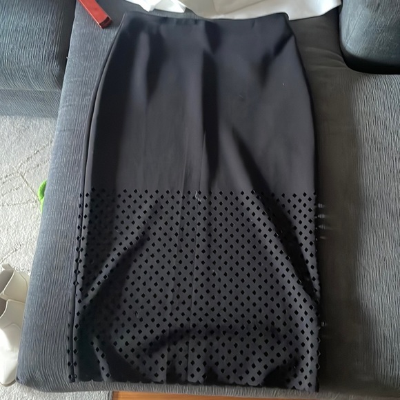 Edgy Pencil Skirt with Cutouts - Picture 1 of 4